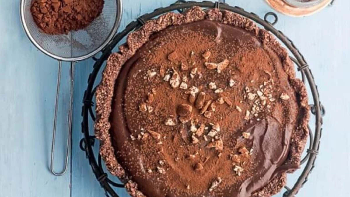 Απόλαυση χωρίς τύψεις: Τάρτα σοκολάτας χωρίς ζάχαρη, αυγά και ψήσιμο