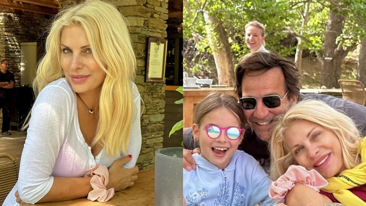 Ελένη Μενεγάκη - Ματέο Παντζόπουλος: Φωτογραφίες από το πέτρινο εξοχικό τους στα Άχλα - Με θέα θάλασσα, μποστάνι και πισίνα