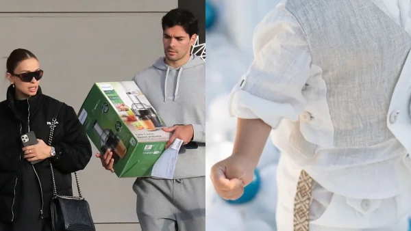 Ελένη Φουρέιρα: Εκείνη με μίνι και ο Μποτία με αυστηρό πουκάμισο - Οι επίσημες φωτογραφίες από τη βάφτιση του μικρού Ερμή