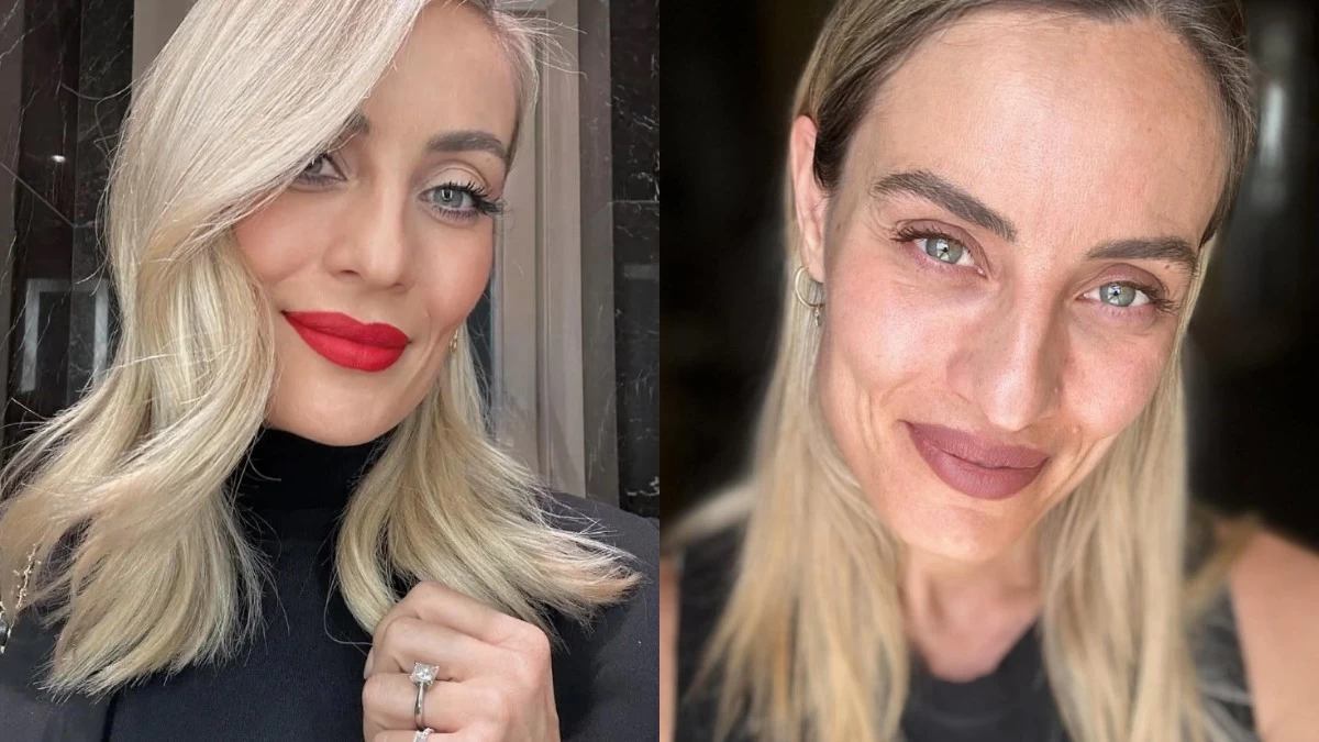 Ελεονώρα Μελέτη: Στην ορκωμοσία στο Ευρωκοινοβούλιο με nude σετ και κραγιόν σε μπορντό απόχρωση