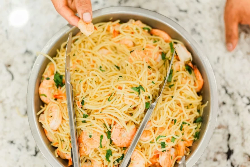 Shrimp pasta