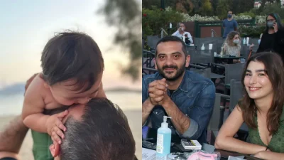 Λεωνίδας Κουτσόπουλος: Στα πράσινα με καπελάκι ο μικρός του γιος - Έπαιζε με το λάστιχο στις καλοκαιρινές τους διακοπές