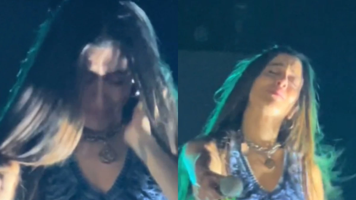 Μαρίνα Σάττι: Απομάκρυνε το μικρόφωνο για να μην ακουστούν τα κλάματά της - Η στιγμή που "έσπασε" πάνω στη σκηνή