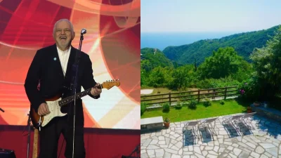 Νίκος Πορτοκάλογλου: Φωτογραφίες από το εξοχικό του στο Πήλιο - Παραδοσιακό με καταπράσινο κήπο, που έχει θέα βουνό και θάλασσα
