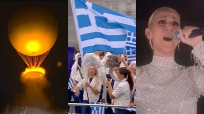 Ολυμπιακοί Αγώνες 2024 Τελετή έναρξης highlights: Η εξαφάνιση του Αντετοκούνμπο, το σκηνοθετικό λάθος & η ανατριχίλα με την Σελίν Ντιόν