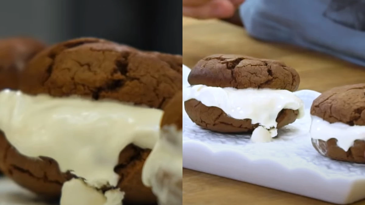Παγωτό σάντουιτς με τρία υλικά χωρίς κόπο