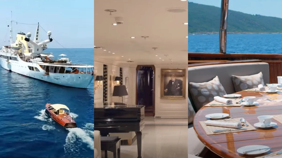 Το πλωτό παλάτι του Ωνάση ψάχνει νέο ιδιοκτήτη: Πωλείται 90.000.000 ευρώ - Δείτε βίντεο από το εσωτερικό του