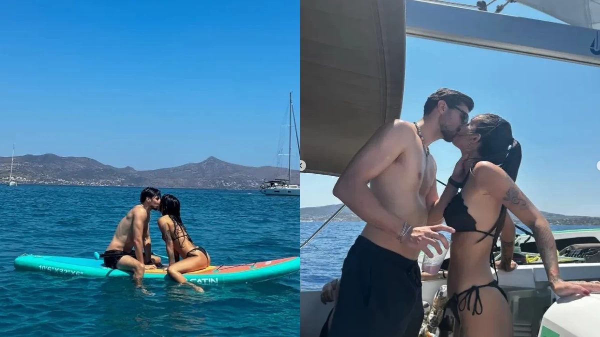 Πρώτη φορά τόσο διαχυτικοί: Αυτό είναι το νέο ζευγάρι της ελληνικής showbiz - Τα καυτά φιλιά στο σκάφος