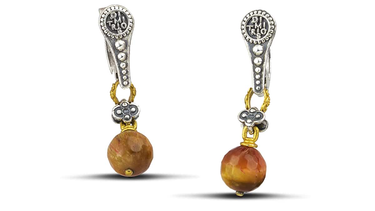 Σκουλαρίκια, από ασήμι 925°, Dimitrios Exclusive, €155, www.dimitrios-exclusive.gr