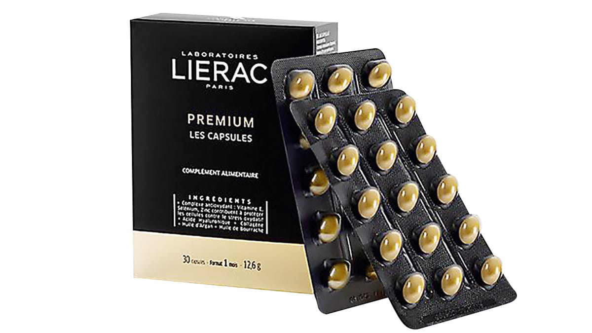 Συμπλήρωμα διατροφής που προσφέρει αντιγηραντική φροντίδα, Premium, Les Capsules, Lierac Paris (στα Φαρμακεία)