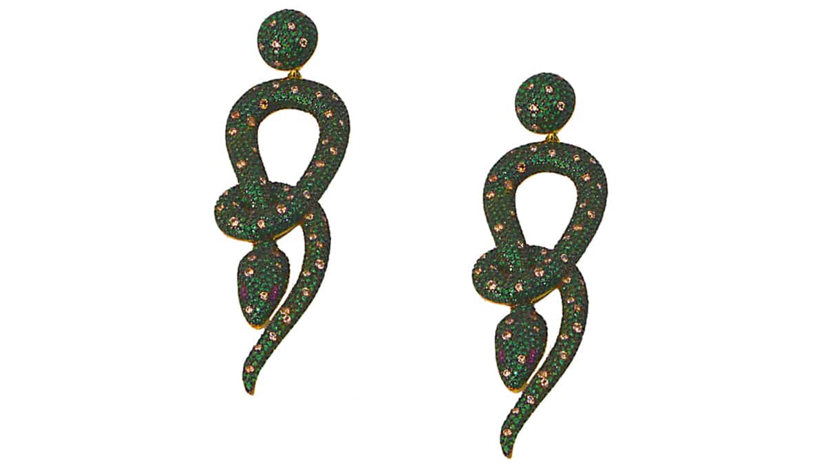 Σκουλαρίκια- φίδι, KΛRKΛLIS Silver Collection, karkalis.gr (Search Code 22010457)