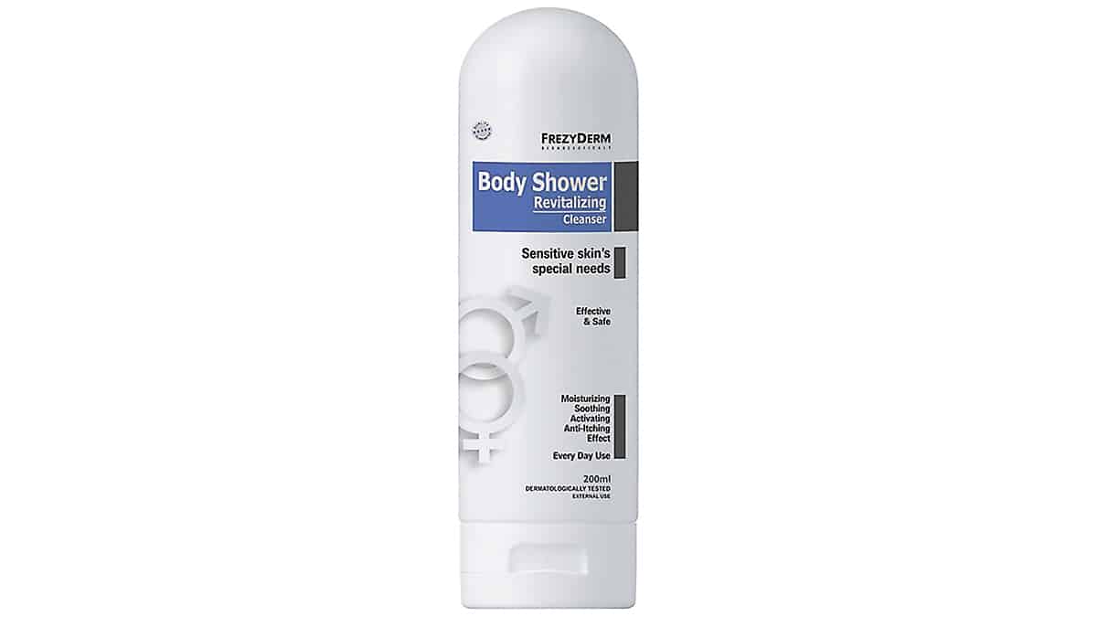 Απαλό καθαριστικό σώµατος, Body Shower, Revitalizig Cleanser, Frezyderm, €13,21 (στα Φαρµακεία)