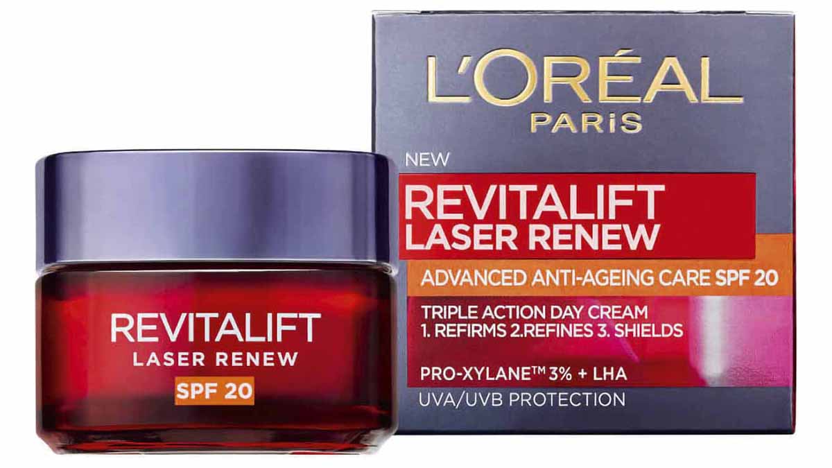 Κρέμα ημέρας που συμβάλλει στη μείωση των ρυτίδων και στην αναδόμηση της επιδερμίδας, Revitalift Laser Renew SPF20, L'Oréal Paris (www.lorealparis.gr)