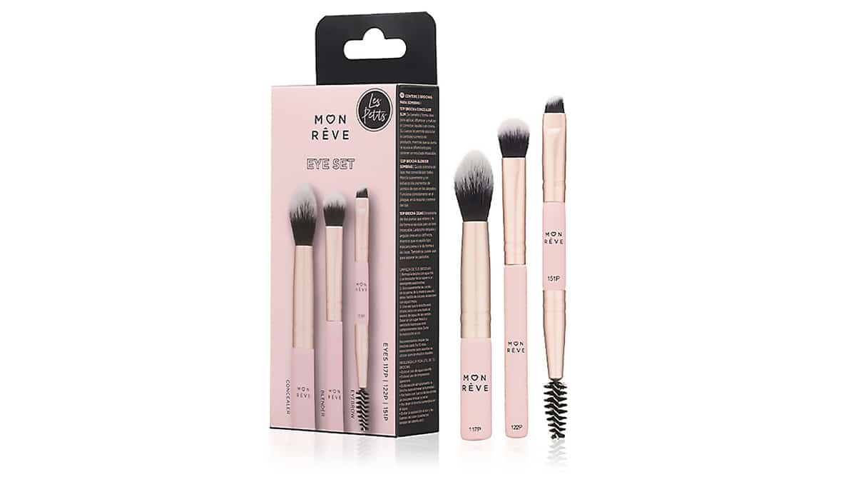 Σετ 3 μικρών πινέλων για τα μάτια & τα φρύδια, Les Petits Eye Set, Mon Rêve