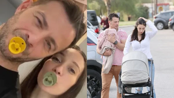 Γιώργος Αγγελόπουλος: Η τρυφερή ανάρτηση με την μπέμπα του και την Βαμβακούση - Τα πρώτα της βήματα στην παραλία της Σκιάθου