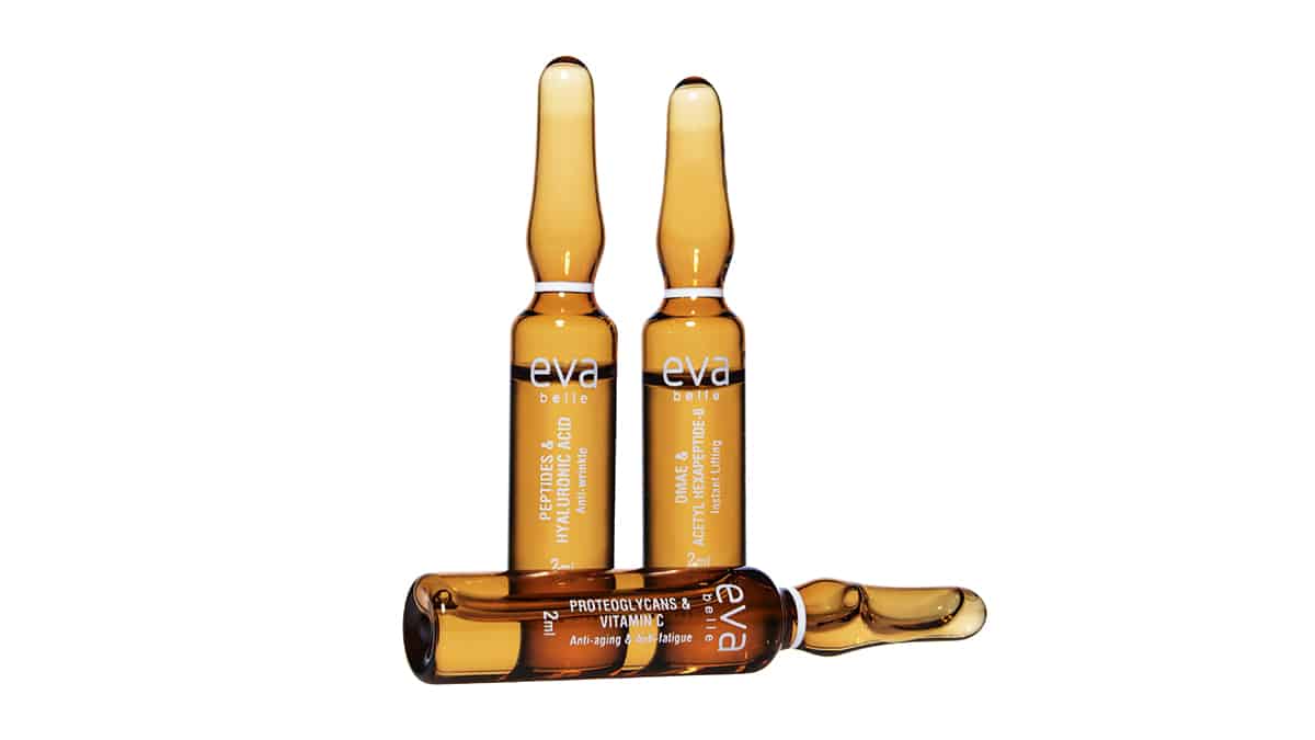 Αμπούλες προσώπου για την εντατική αντιμετώπιση των λεπτών γραμμών & των ρυτίδων, Eva Belle, Peptides & Hyaluronic Acid, InterMed (στα Φαρμακεία από την InterMed)