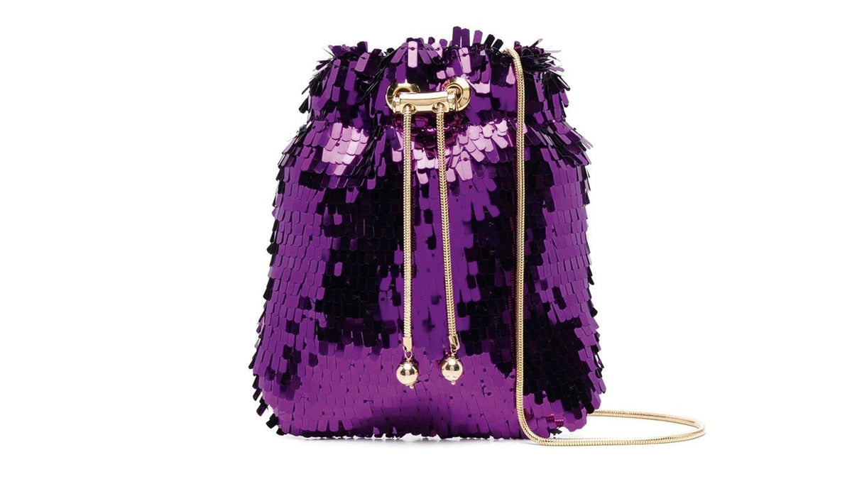 Bucket bag µε παγέτες, Rosantica, rosantica.com