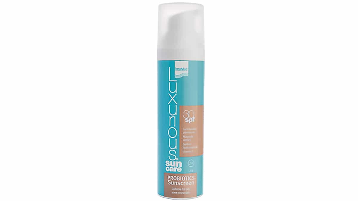 Αντηλιακό γαλάκτωμα προσώπου με προβιοτικά, Luxurious, Sun Care Probiotics Fluid SPF30, InterMed (στα Φαρμακεία από την InterMed)