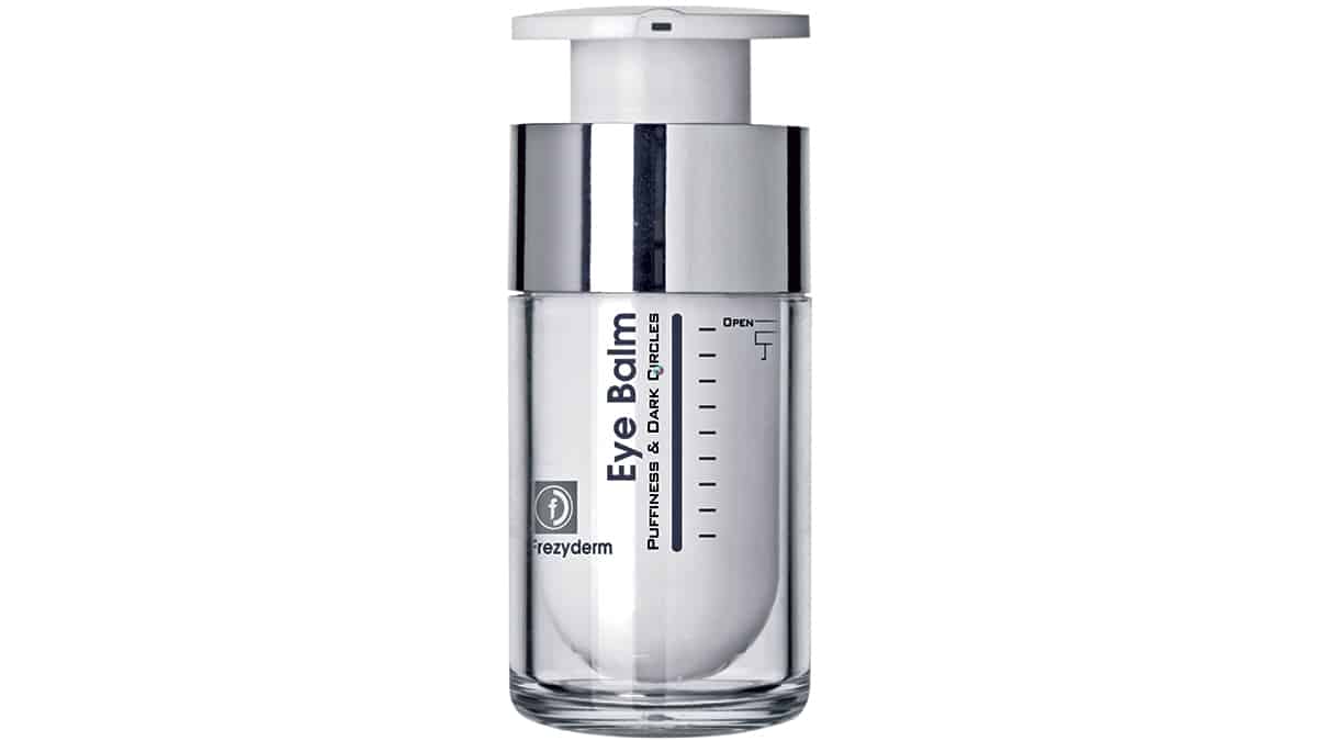 Απαλή και δροσερή κρέμα σε μορφή τζελ, που καταπολεμά τους μαύρους κύκλους & τις σακούλες κάτω από τα μάτια, Eye Balm, Puffiness & Dark Cirles, Frezyderm, €23,44 (στα Φαρμακεία)