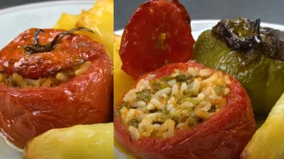 Γεμιστά του 5λεπτου - Το τελευταίο βήμα πριν ψηθούν για να πάρουν όλη τη νοστιμιά