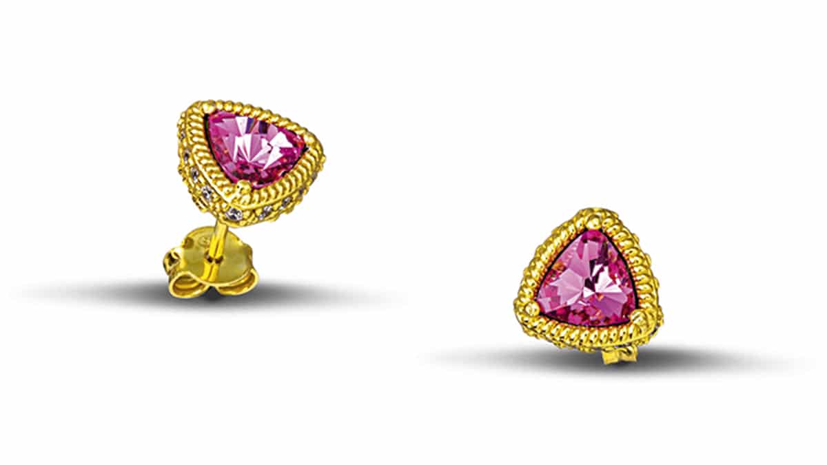 Σκουλαρίκια με πέτρες, Dimitrios Exclusive, €61, www.dimitrios-exclusive.gr