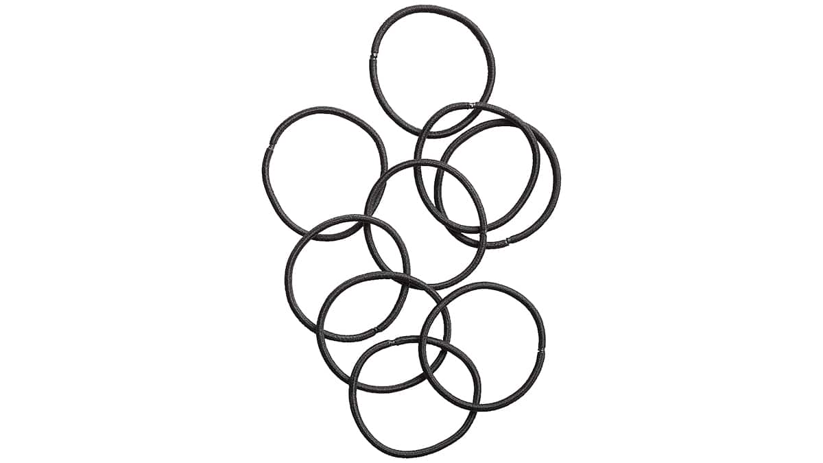 Μαύρα λαστιχάκια µαλλιών, €2,30 (το σετ)