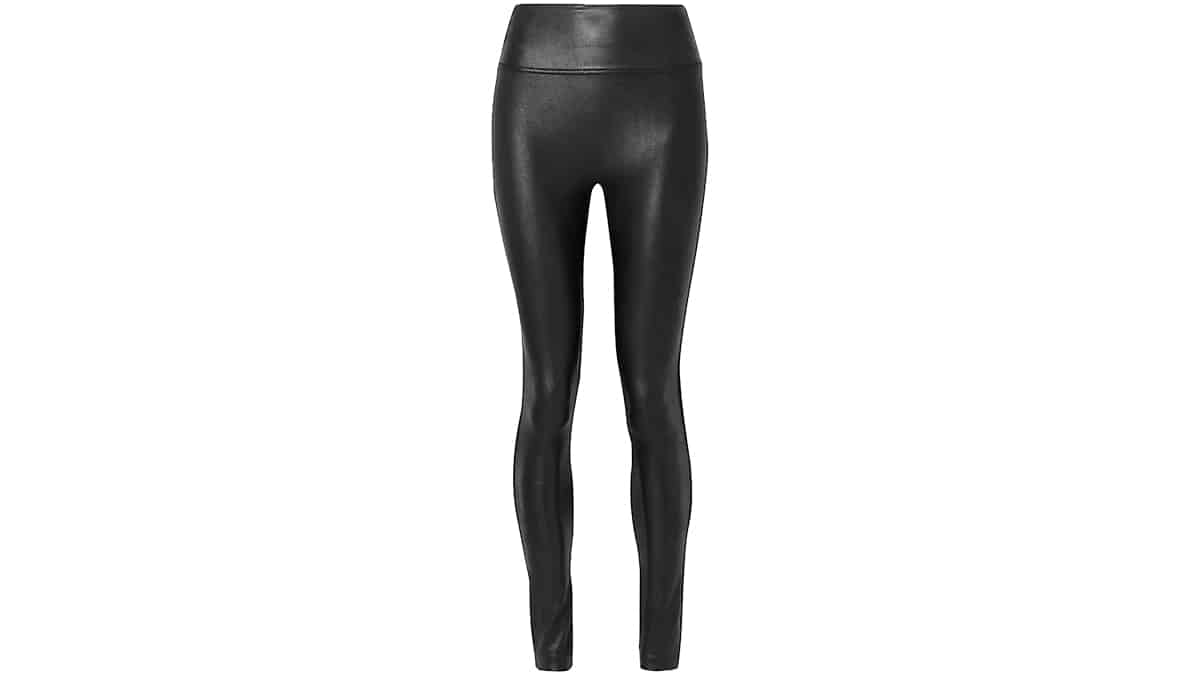 Leather like leggings, Spanx