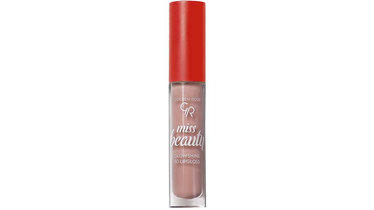 Lip gloss, Miss Beauty, Glow Shine 3D Lipgloss No 01, Golden Rose, €4 (londessa.gr)