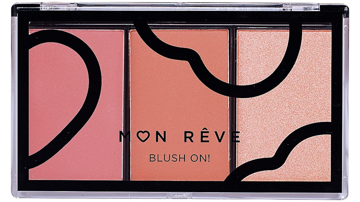 Τριπλή παλέτα ρουζ, Blush On! No02, Mon Rêve, €7,90