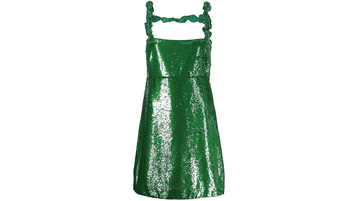 Metallic φόρεμα, GANNI, farfetch.com