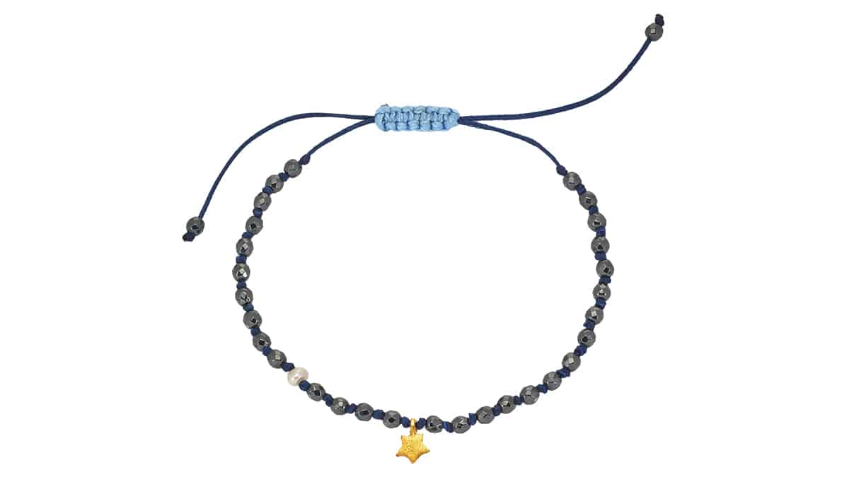 Βραχιόλι µε µοτίφ σε κίτρινο χρυσό Κ14, Krinaki Handmade Jewelry, krinaki.com