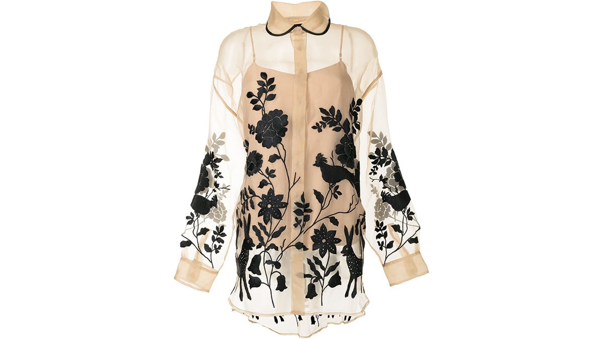 Διάφανο πουκάµισο, Biyan, farfetch.com