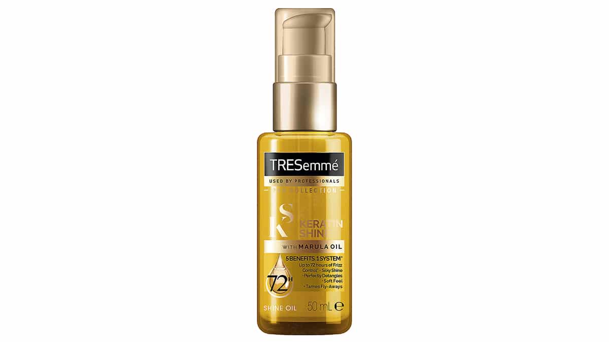 Σέρουµ µαλλιών για λάµψη, Keratin Shine with Marula Oil, Shine Oil, TRESemmé, €5,97