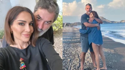 Δέσποινα Βανδή & Βασίλης Μπισμπίκης: Τυλιγμένοι με ασορτί πετσέτες έφτιαχναν μεζεδάκια στο σπίτι που νοικιάζουν στην Κρήτη (Φωτογραφία)