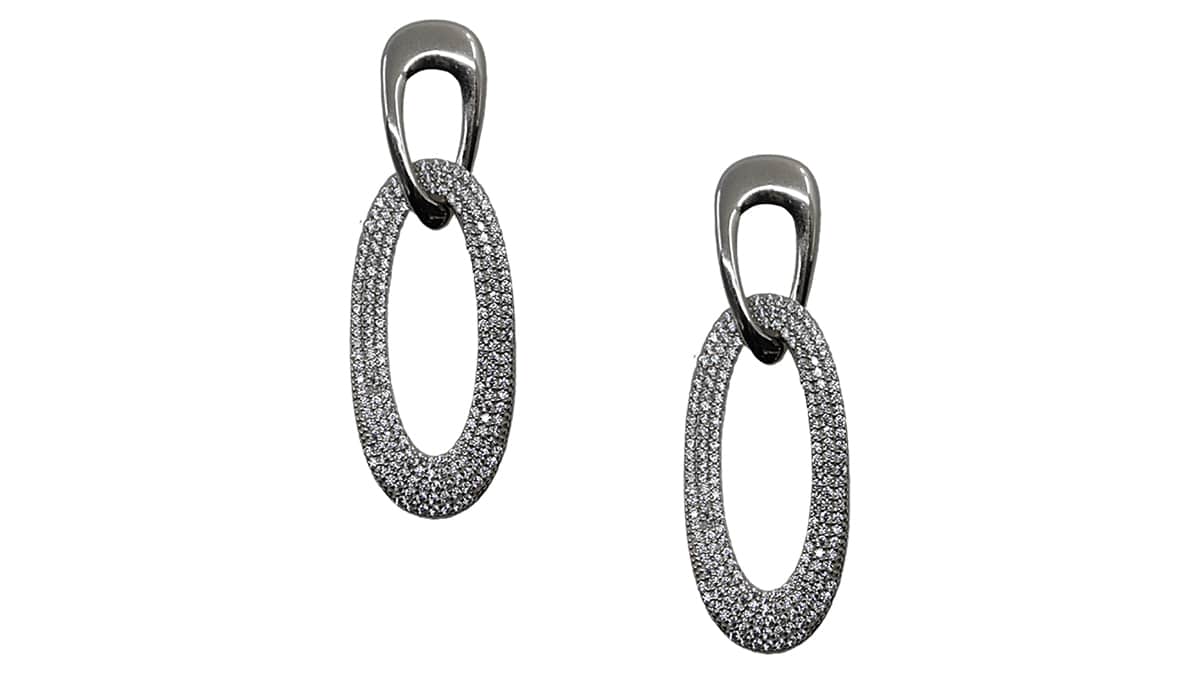 Σκουλαρίκια, KΛRKΛLIS Silver Collection, karkalis.gr (Search Code 22010618)