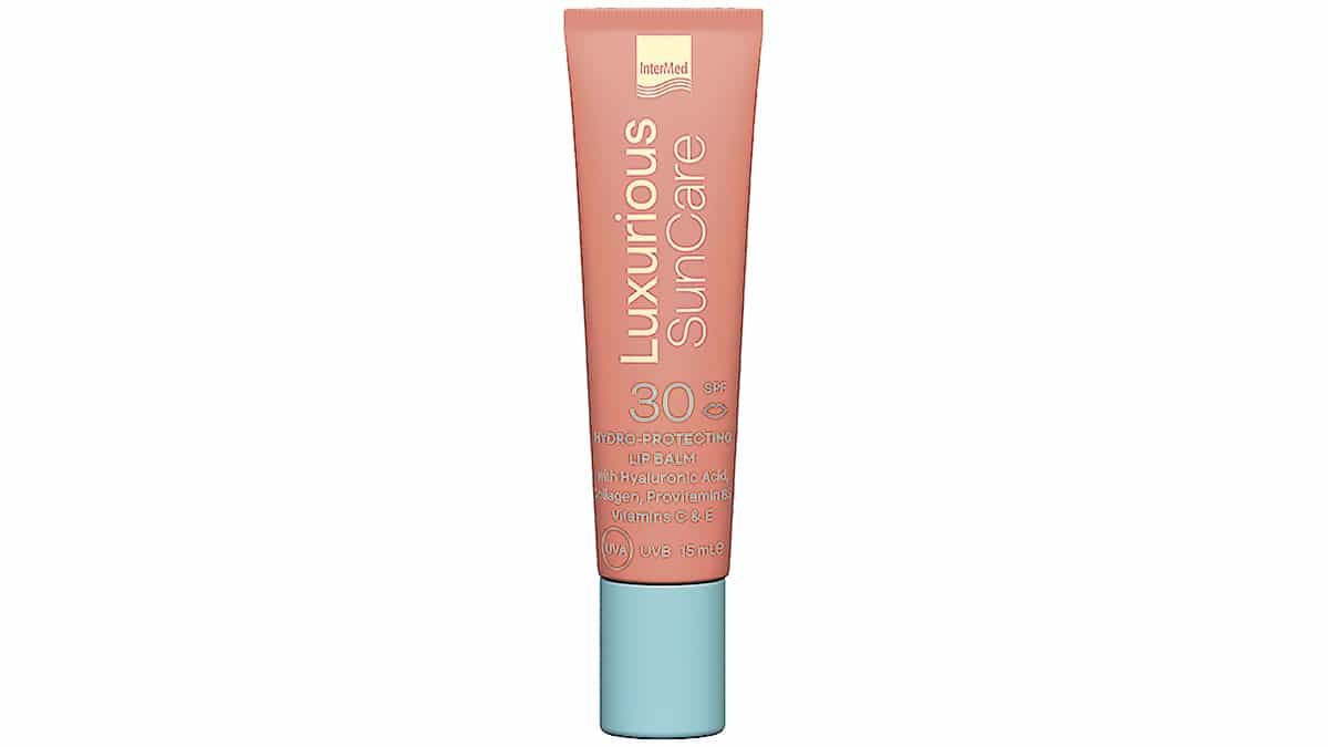 Αντηλιακή προστασία για τα χείλη, Luxurious Sun Care, Hydro-Protecting Lip Balm SPF30, InterMed (στα Φαρμακεία από την InterMed)