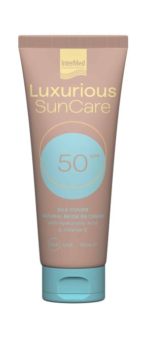 Υψηλή αντηλιακή προστασία & φυσική ήπια κάλυψη ατελειών, Luxurious, Sun Care, Silk Cover BB Cream SPF50, InterMed (σε φαρμακεία & σε επιλεγμένα καταστήματα λιανικής από την InterMed)