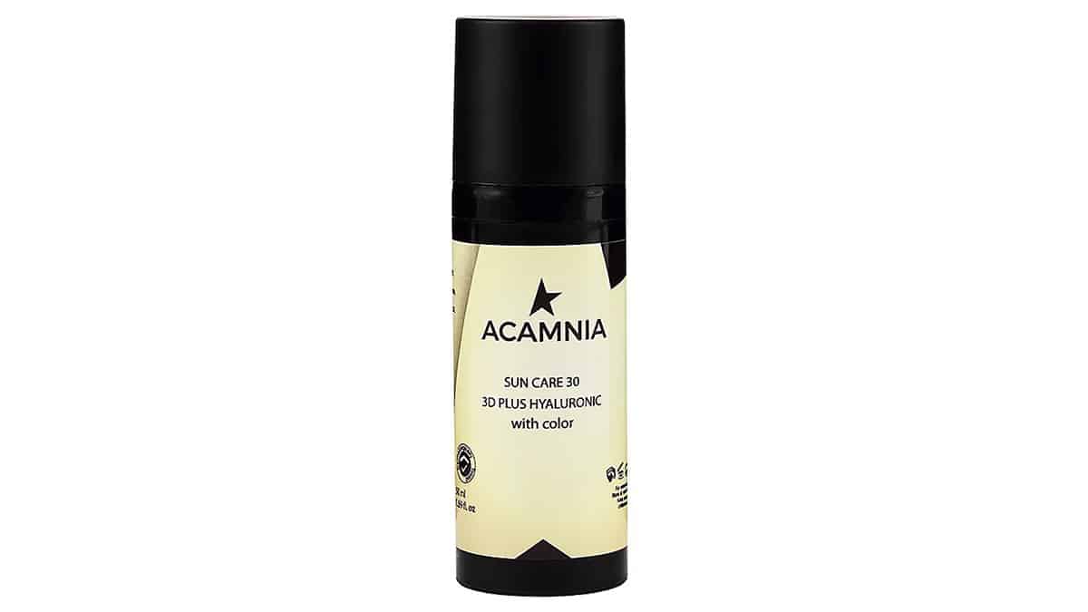 Αντηλιακή κρέμα προσώπου, Sun Care 30D Hyaluronic with color, Acamnia, €26,10 (σε επιλεγμένα φαρμακεία και σημεία πώλησης & στο acamnia.com)