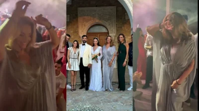 Άντζελα Γκερέκου: Το ζεϊμπέκικο στον γάμο του Ανδρέα Γεωργίου με το τραγούδι του Τόλη Βοσκόπουλου - Φώναζαν και την χειροκροτούσαν όλοι γύρω της