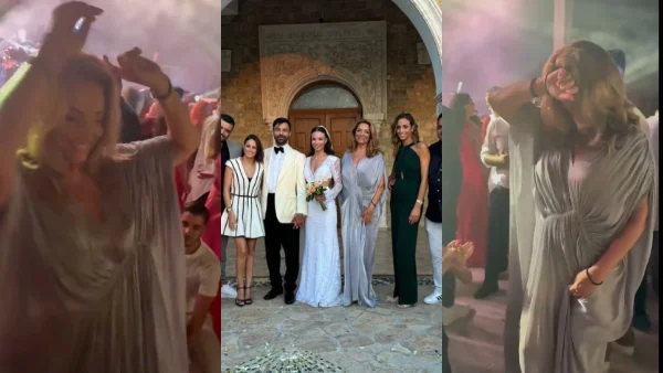 Άντζελα Γκερέκου: Το ζεϊμπέκικο στον γάμο του Ανδρέα Γεωργίου με το τραγούδι του Τόλη Βοσκόπουλου - Φώναζαν και την χειροκροτούσαν όλοι γύρω της