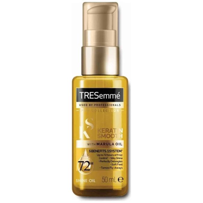 Έλαιο μαλλιών για λάμψη, Keratin Smooth With Marula Oil, Shine Oil, TRESemmé, €6,14