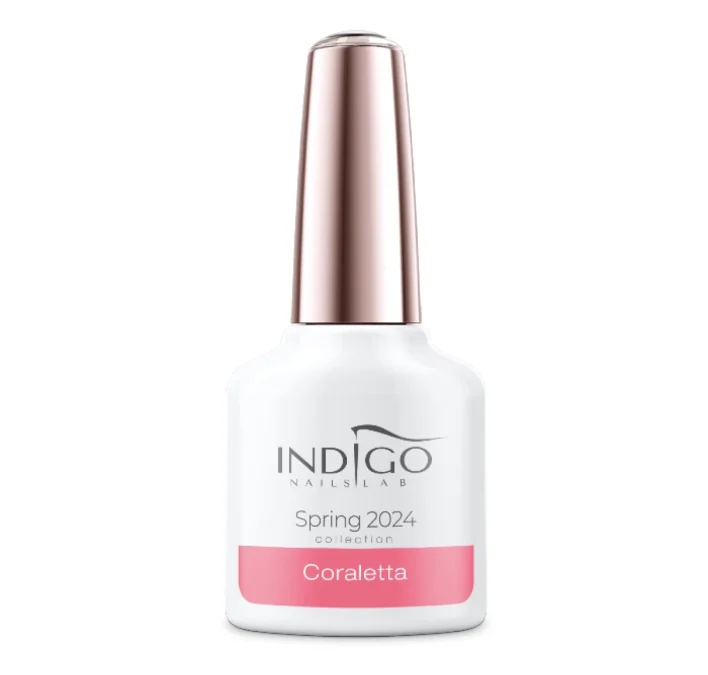 Hμιμόνιμο βερνίκι νυχιών, Spring Collection 2024, Coralette, Indigo Nails Lab (indigo-nails.gr)