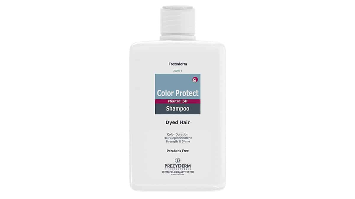 Σαμπουάν που προστατεύει τα βαμμένα μαλλιά, Color Protect, Shampoo, Dry Hair, Frezyderm, €14,49 (στα Φαρμακεία)