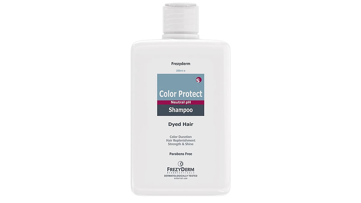 Σαμπουάν για βαμμμένα μαλλιά, Color Protect Shampoo, Dyed Hair, Frezyderm, €10,87 (στα Φαρμακεία)