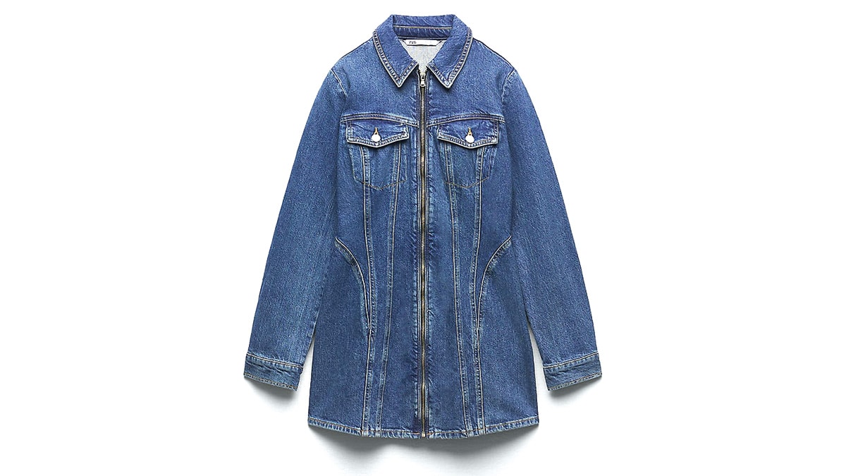 Denim dress, €35,99, Zara