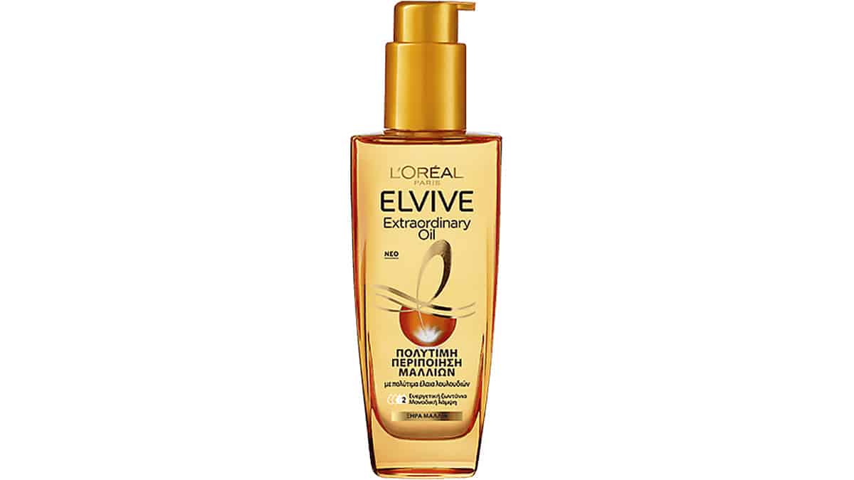 Έλαιο μαλλιών για ξηρά μαλλιά, Elvive, Extraordinary Oil, Πολύτιμη Περιποίηση Μαλλιών, L'Oréal Paris, €13,42