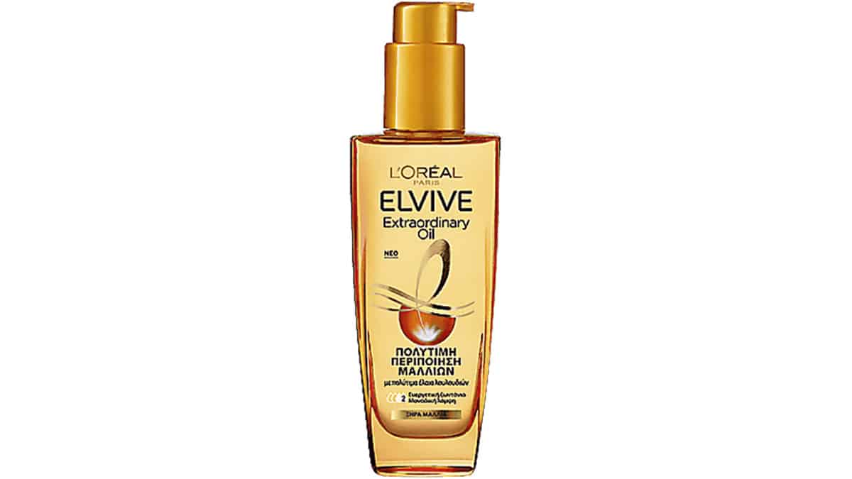 Έλαιο μαλλιών, Πολύτιμη Περιποίηση Μαλλιών, Elvive, Extraordinary Oil, L'Oréal Paris, €7,19