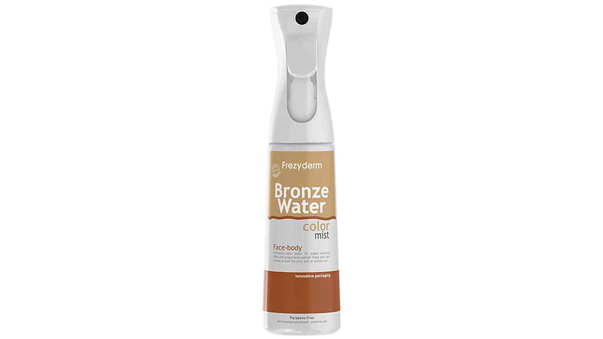 Αυτο-μαυριστικό spray-mist, Bronze Water, Color Mist, Face-body, Frezyderm, €21,49 (στα Φαρμακεία)