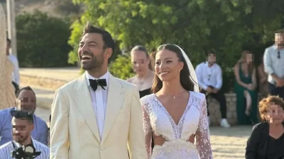 Ανδρέας Γεωργίου: Παντρεύτηκε την Σιμώνη Χριστοδούλου - Το νυφικό υψηλής ραπτικής