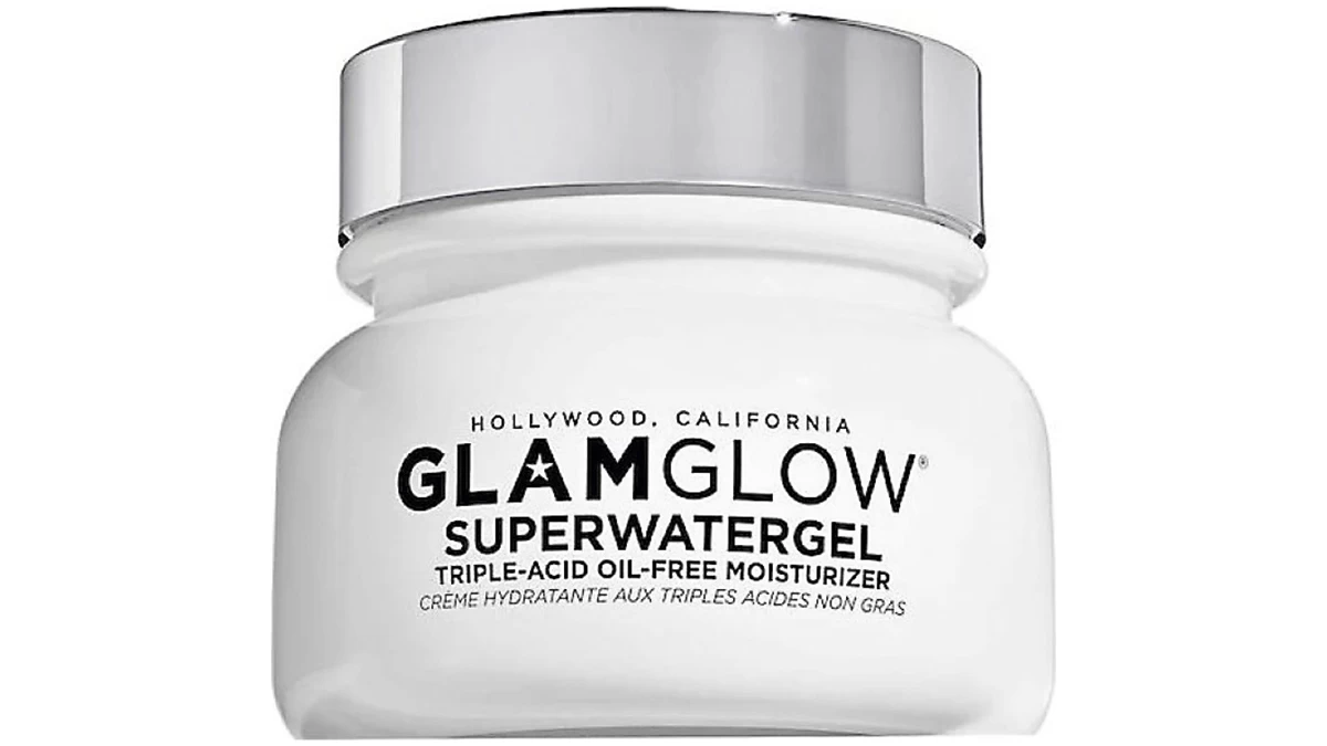 Eλαφριά, oil-free ενυδατική κρέμα προσώπου, Superwater gel, Triple Acid Oil Free Moisturizer, GlamGlow, €54,90